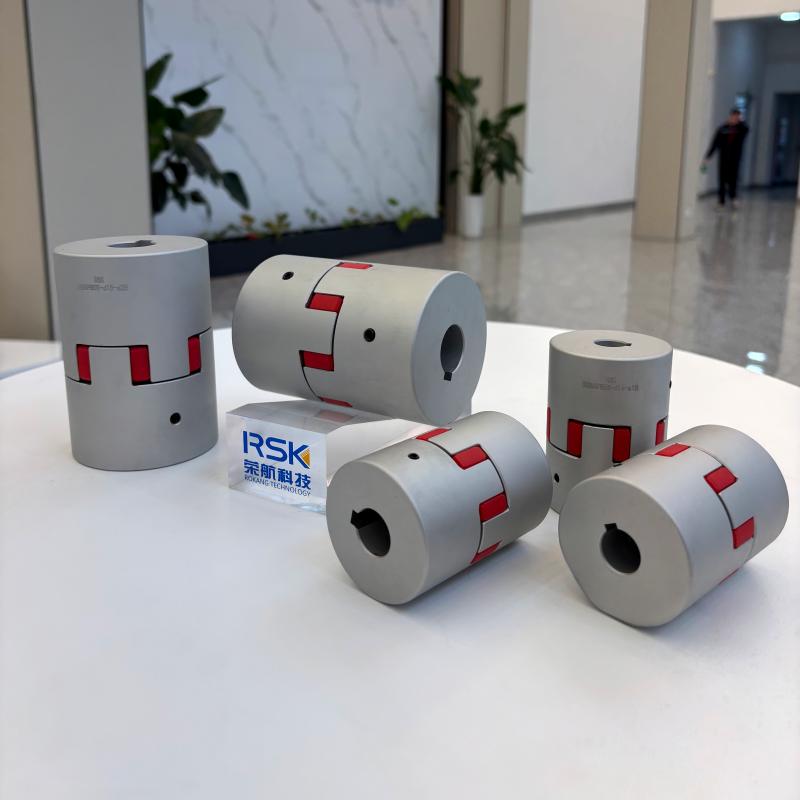 Kjeveakselkobling av aluminiumslegering PU Spider-innsats skruesett type med kilespor tilpasset roboter